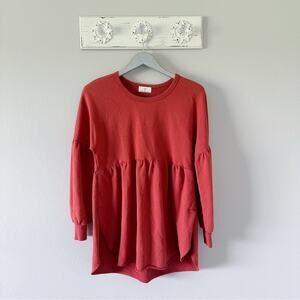 Anthropologie T. La Orange Long Sleeve Dress